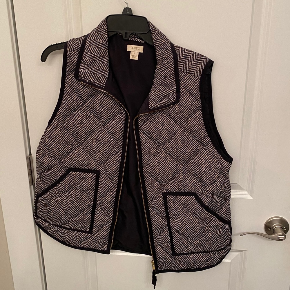 J Crew Herringbone Vest